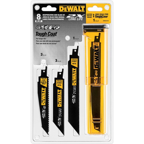 Dewalt 8pc Reciprocating Blade Set